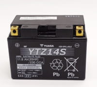 Yuasa YTZ14S MF AGM Batterie 12V 11,2AH - Einbaufertig (YTZ14S-BS, YTZ14S-4)