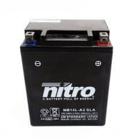 Nitro NB14L-A2 / YB14L-A2 SLA GEL AGM Batterie 12V 14AH - Einbaufertig (FB14L-A2, 12N14-3A)