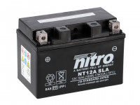 Nitro NT12A / YT12A-BS SLA GEL AGM Batterie 12V 10AH - Einbaufertig (YT12A-4, GT12A-BS)