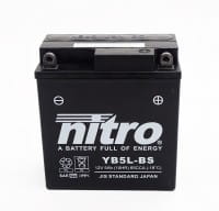 Nitro NB5L-BS / YB5L-B AGM Batterie 12V 5AH - Einbaufertig (12N5-3B)