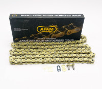 AFAM MX6-GG Kette 520 gold-gold - 116 Glieder - Clip Schloß - Motocross