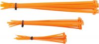 Moose Racing 30-teiliges Kabelbinder Set orange