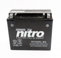 Nitro NTX20HL-BS / YTX20HL-BS AGM Batterie 12V 18AH - Einbaufertig (65989)