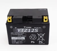 Yuasa YTZ12S MF AGM Batterie 12V 11AH - Einbaufertig (YTZ12S-BS, YTZ12S-4)