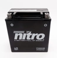 Nitro NTX20CH-BS / YTX20CH-BS AGM Batterie 12V 18AH - Einbaufertig (FTX20CH-BS)
