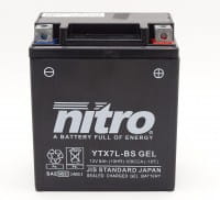 Nitro NTX7L / YTX7L-BS SLA GEL AGM Batterie 12V 6AH - Einbaufertig (FTX7L-BS)