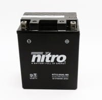 Nitro NTX14AHL-BS / YTX14AHL-BS AGM Batterie 12V 12AH - Einbaufertig (YB14L-A2, 12N14-3A)